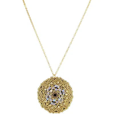 Madison Beverly Hills Gold Mandala Necklace