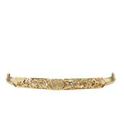Madison Beverly Hills Vintage 1970s Gold-tone Stretch Snake Belt