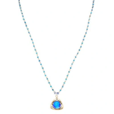 Madison Beverly Hills Vintage Blue Mary-2 Necklace