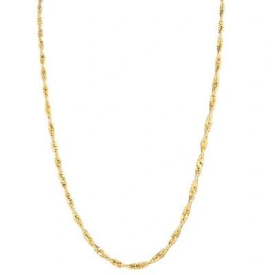 Madison Beverly Hills Vintage Gold-tone Twisted Rope Chain Necklace