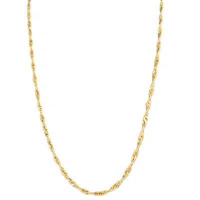 Pre-owned Madison Beverly Hills Vintage Gold-tone Twisted Rope Chain Necklace