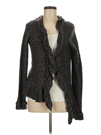 Pre-owned Madison Cardigan Sweater In Gray