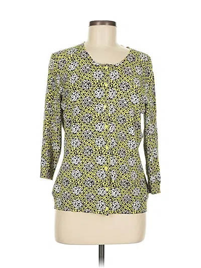 Pre-owned Madison Cardigan Sweater In Green