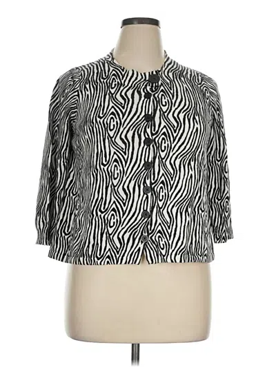 Pre-owned Madison Cardigan Sweater In Silver