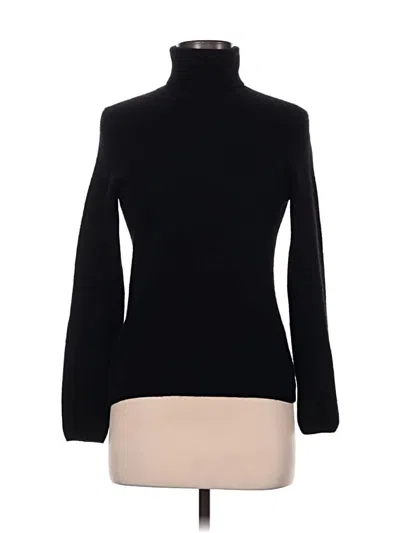 Pre-owned Madison Cashmere Pullover Sweater In Black