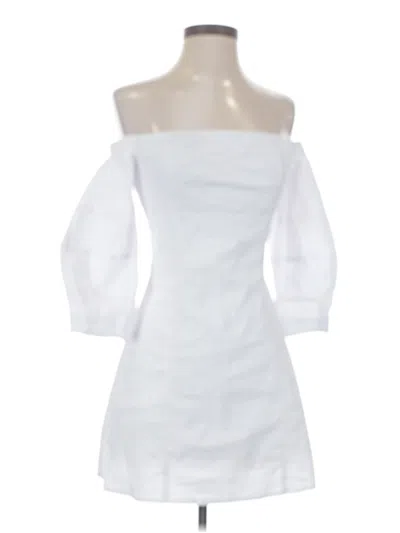 Pre-owned Madison Cocktail Dress In White
