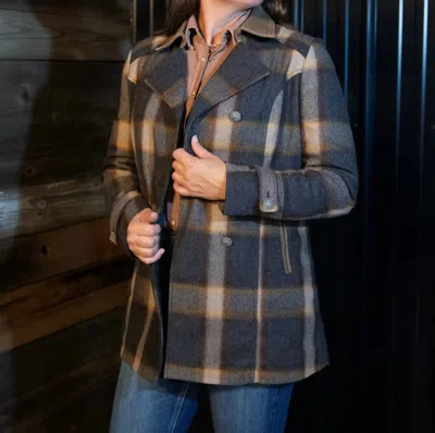 Madison Creek Outfitters Annie Wool Peacoat In Multicolor