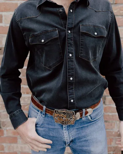 Madison Creek Outfitters Bisley Pearl Snap Shirt In Black