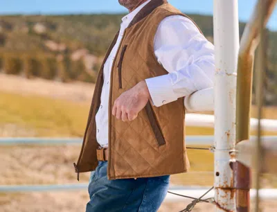 Madison Creek Outfitters Conceal & Carry Kennesaw Twill Vest In Tan In Multi