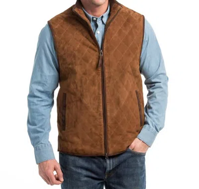 Madison Creek Outfitters Goat Leather Vest In Whisky In Brown