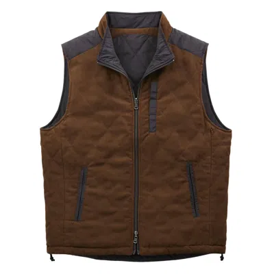 Madison Creek Outfitters Men's High Point Reversible Vest In Brown/black