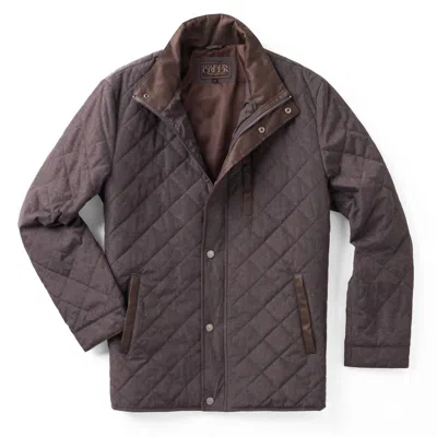 Madison Creek Outfitters Men's Highlands Quilted Jacket In Salt Grey In Multi