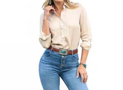 Madison Creek Outfitters Women's Claire Tencel Shirt In Ivory In Multi