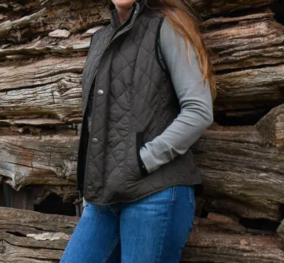 Madison Creek Outfitters Women's Vista Quilted Vest In Dark Grey