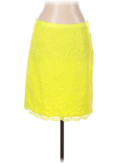 Pre-owned Madison Formal Skirt In Yellow