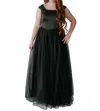 Madison James Kiana Gown In Black In Green