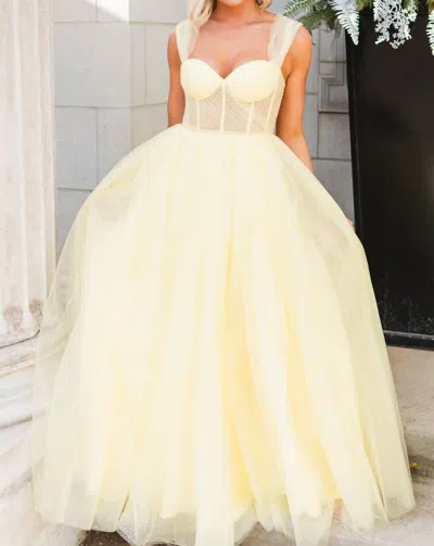 Madison James Prom Dress In Yellow