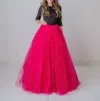 Madison James Skye Gown In Fuchsia In Pink