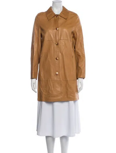 Pre-owned Madison Leather Jacket In Brown