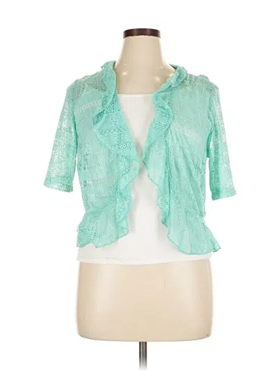 Pre-owned Madison Leigh 3/4 Sleeve T-shirt In Green