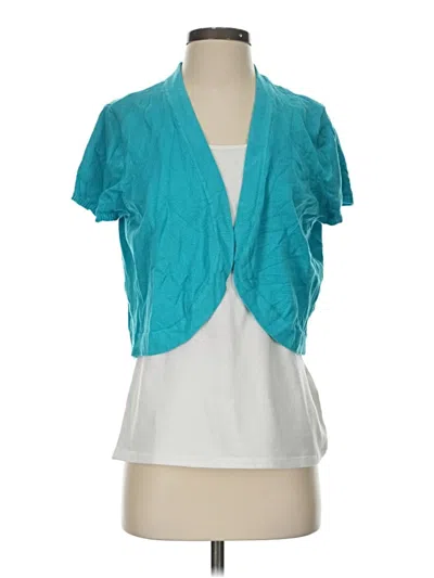 Pre-owned Madison Leigh Cardigan Sweater In Blue