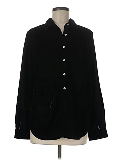 Pre-owned Madison Long Sleeve Blouse In Black