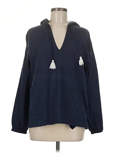 Pre-owned Madison Long Sleeve Blouse In Blue