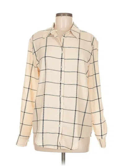 Pre-owned Madison Long Sleeve Blouse In Brown