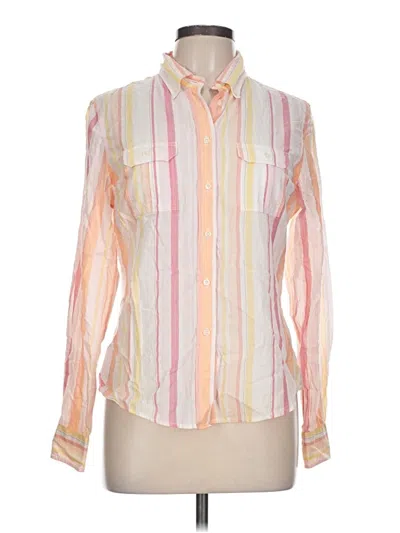 Pre-owned Madison Long Sleeve Button Down Shirt In Pink