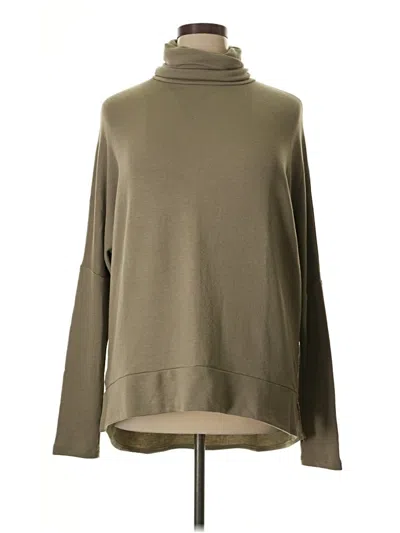 Pre-owned Madison Long Sleeve Top Green Turtleneck Tops