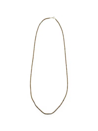 Madison Maison 1970s Twisted-link Chain Necklace In Gray