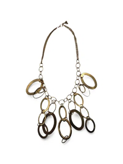 Madison Maison 1980 Oval-link Collar Necklace In Gold