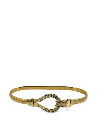 Pre-owned Madison Maison 1980s Snake-chain Belt In Gold
