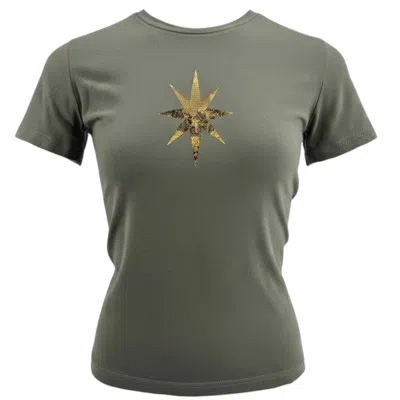 Madison Maison Bandana Girl With Globe T-shirt In Gray