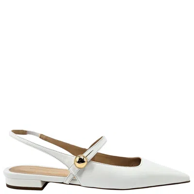 Madison Maison Binta Flat Slingback In White