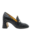 MADISON MAISON BLACK LEATHER QUILTED LOAFER