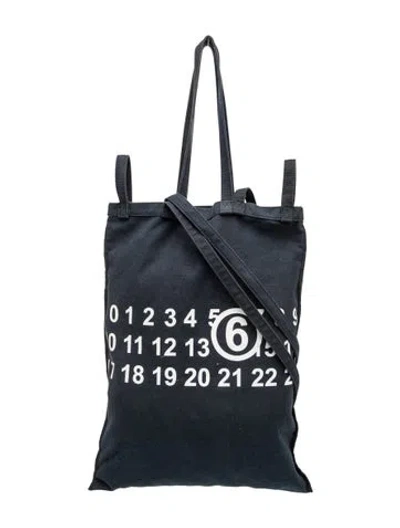 Pre-owned Madison Maison Canvas Tote In Blue