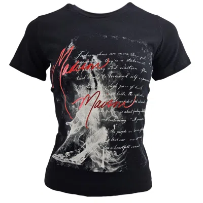 Madison Maison Croc Shoe T-shirt In Black