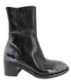 Madison Maison Hand Rubbed Metallic Ankle Boot In Black