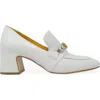 Madison Maison Heel Jewel Loafer In White