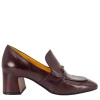 Madison Maison Hidden Horse Bit Heel Loafer In Brown