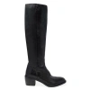 Madison Maison Knee High Boot Stretch Boot In Black