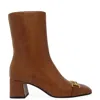 Madison Maison Leather Back Stripe Boot In Brown