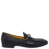 Madison Maison Leather Flat Jeweled Loafer In Black