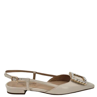 MADISON MAISON LEATHER LAVANDA SLING BACK FLAT