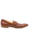 Madison Maison Leather Lock Flat Loafer In Brown