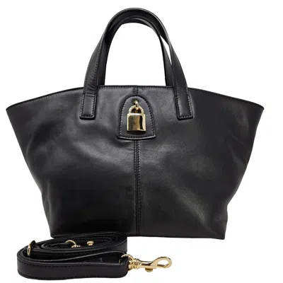 MADISON MAISON LEATHER LOCK TOTE BAG