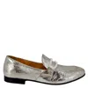 Madison Maison Leather Pearl Flat Loafer In Silver