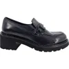 Madison Maison Lug Sole Chunky Loafer In Blue