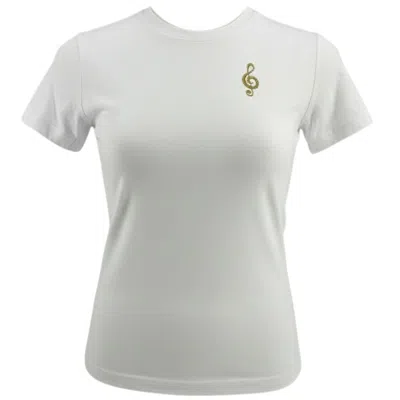 Madison Maison Music Is The Answer T-shirt In White